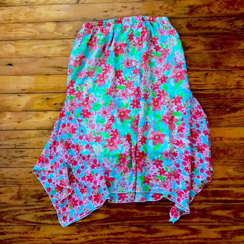 Floral skirt in girls